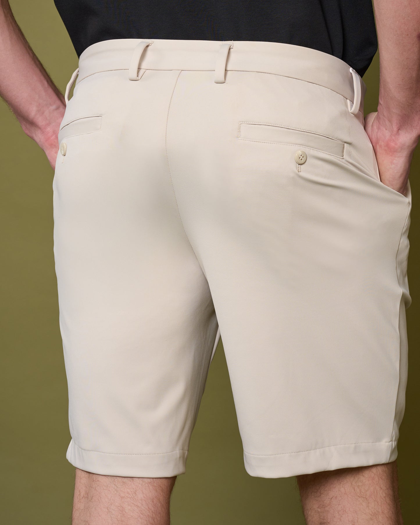 Slim-Fit Scuba Fabric Shorts