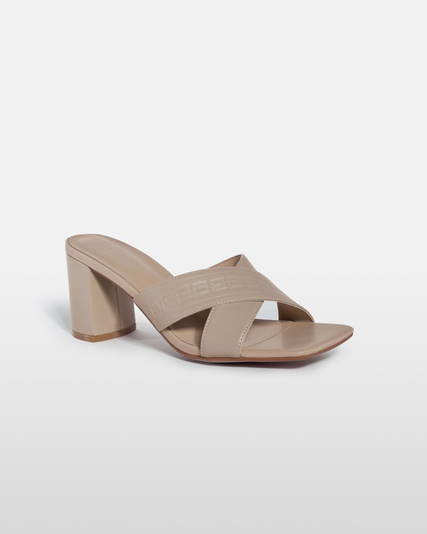 Crisscross Leather Mule