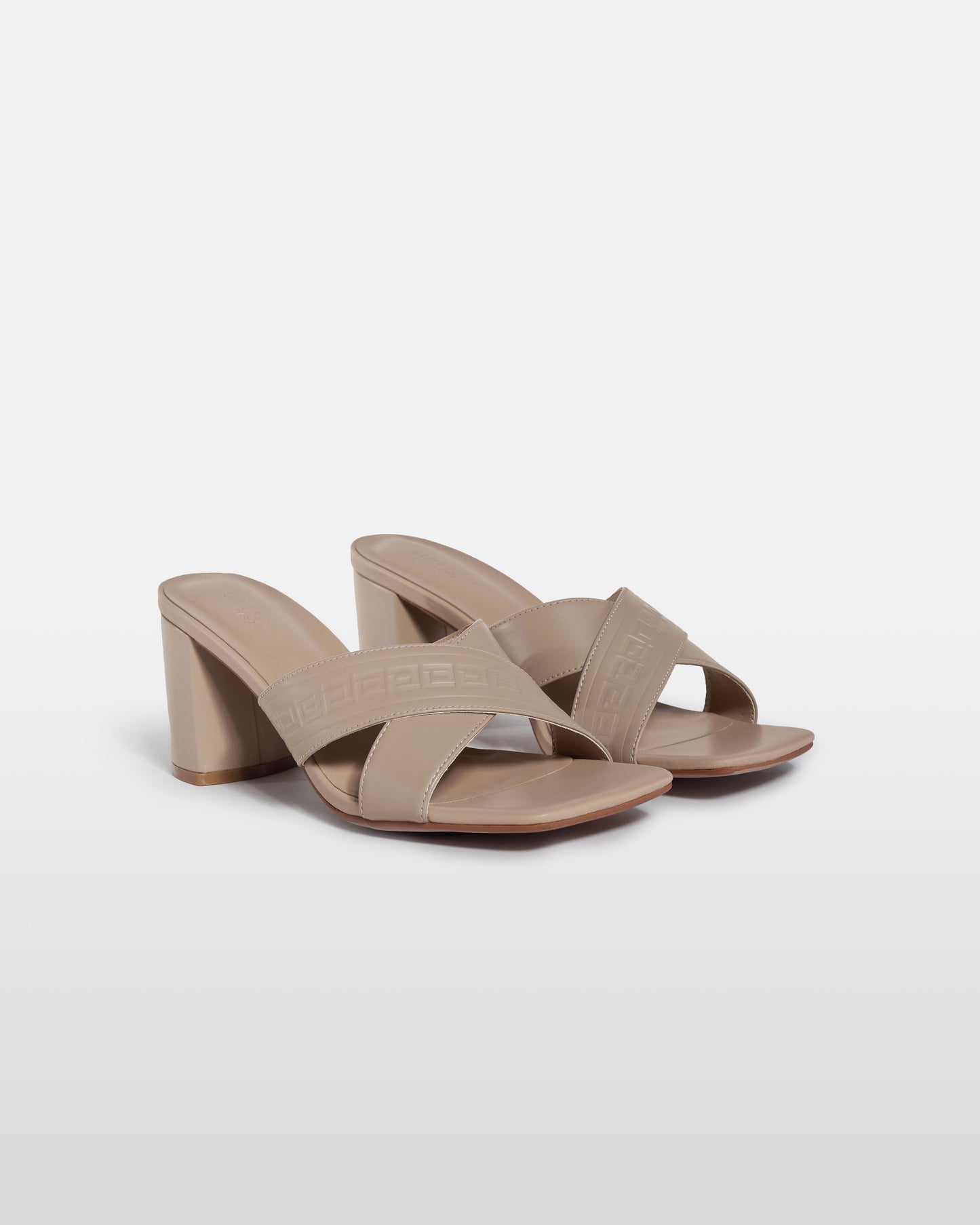 Crisscross Leather Mule