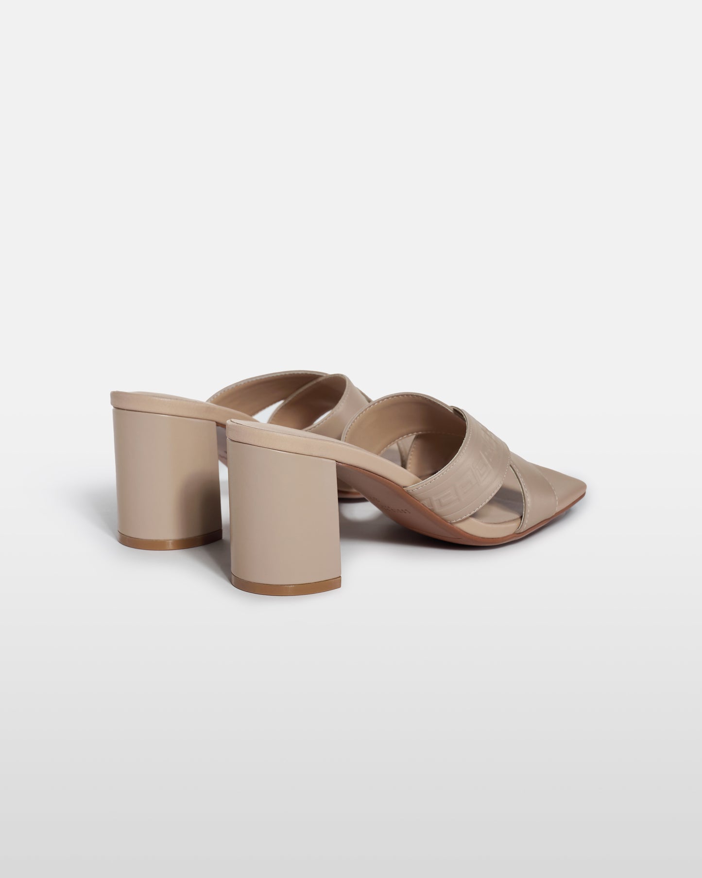 Crisscross Leather Mule