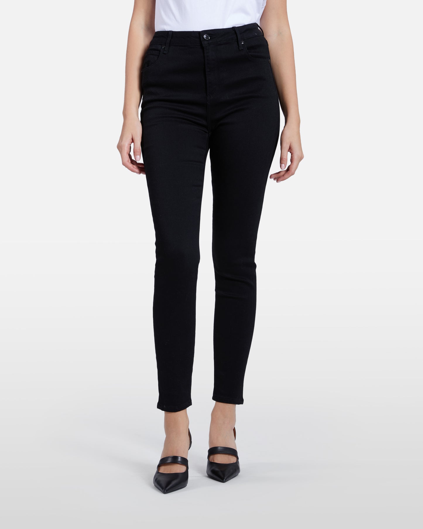 Solid Tone Skinny Jeans