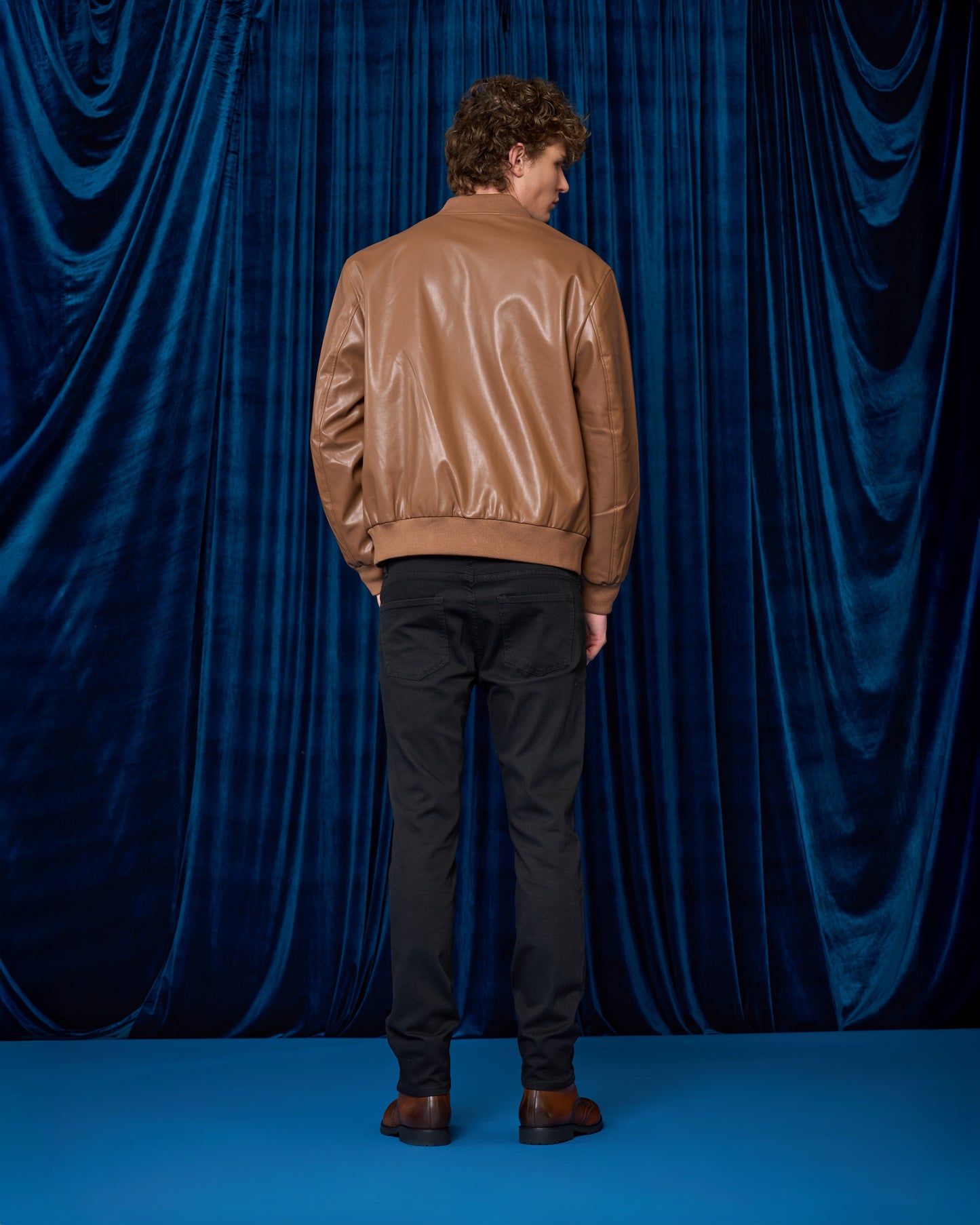 Zip-Up Leather Jacket