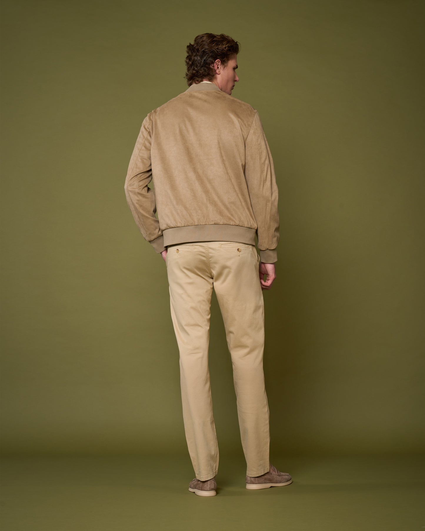 Reversible Suede-Finish Bomber Jacket