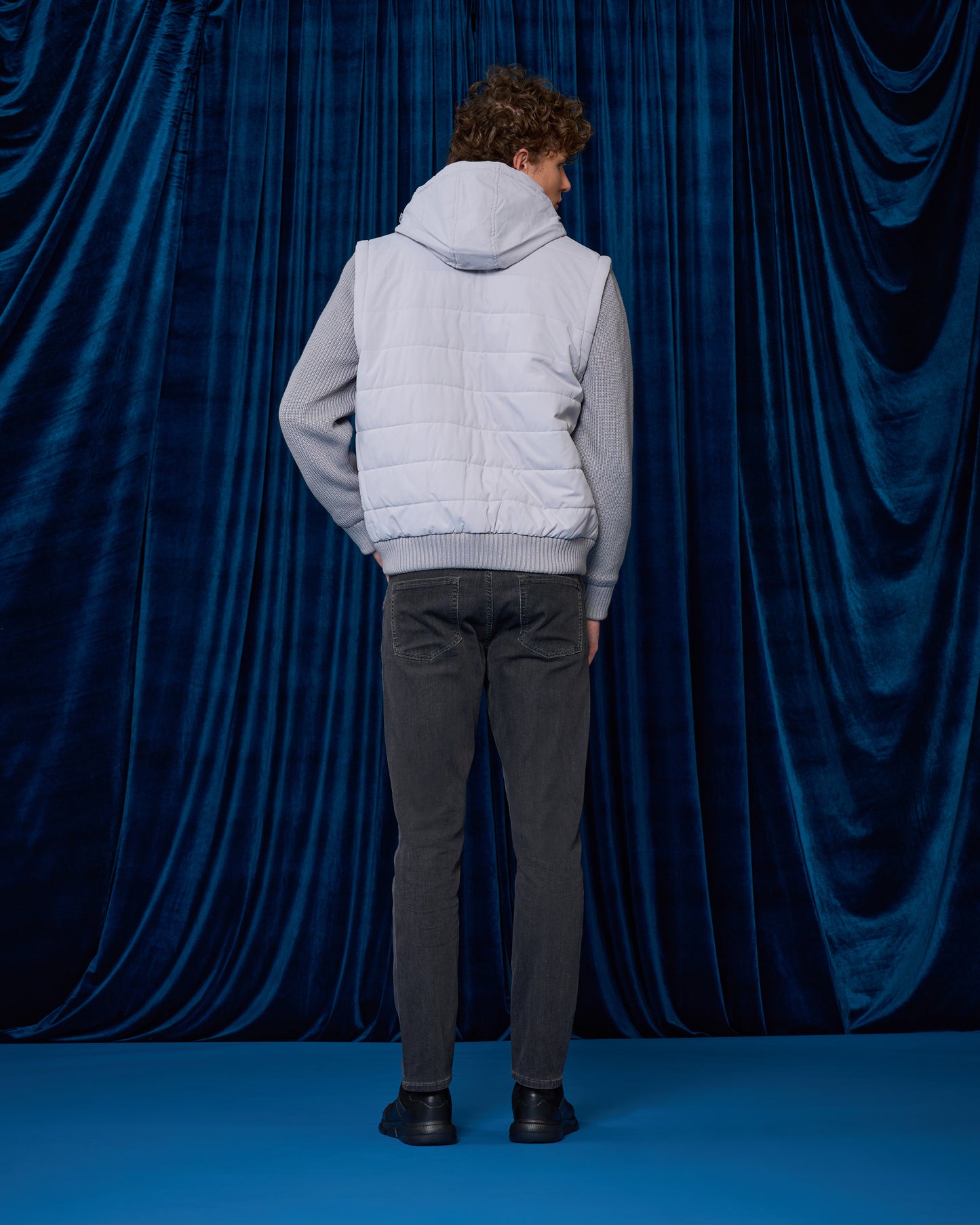 Detachable Hood & Sleeves Puffer Jacket