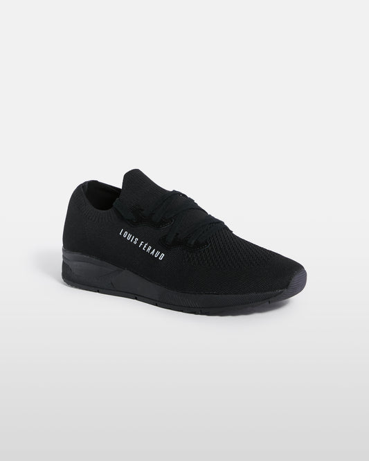 Sock-Like Brand Detailed Sneakers