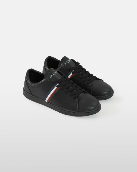 Striped Leather Sneakers