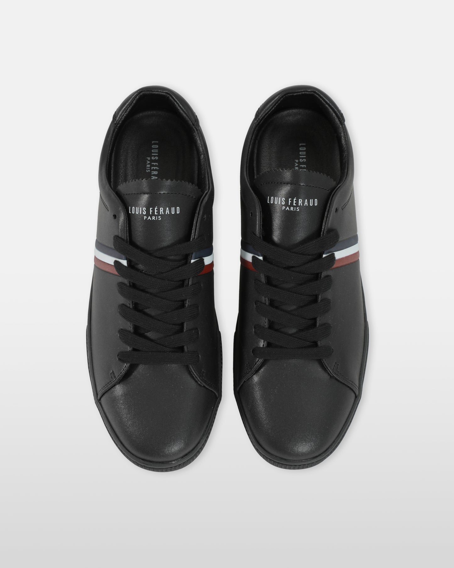 Striped Leather Sneakers