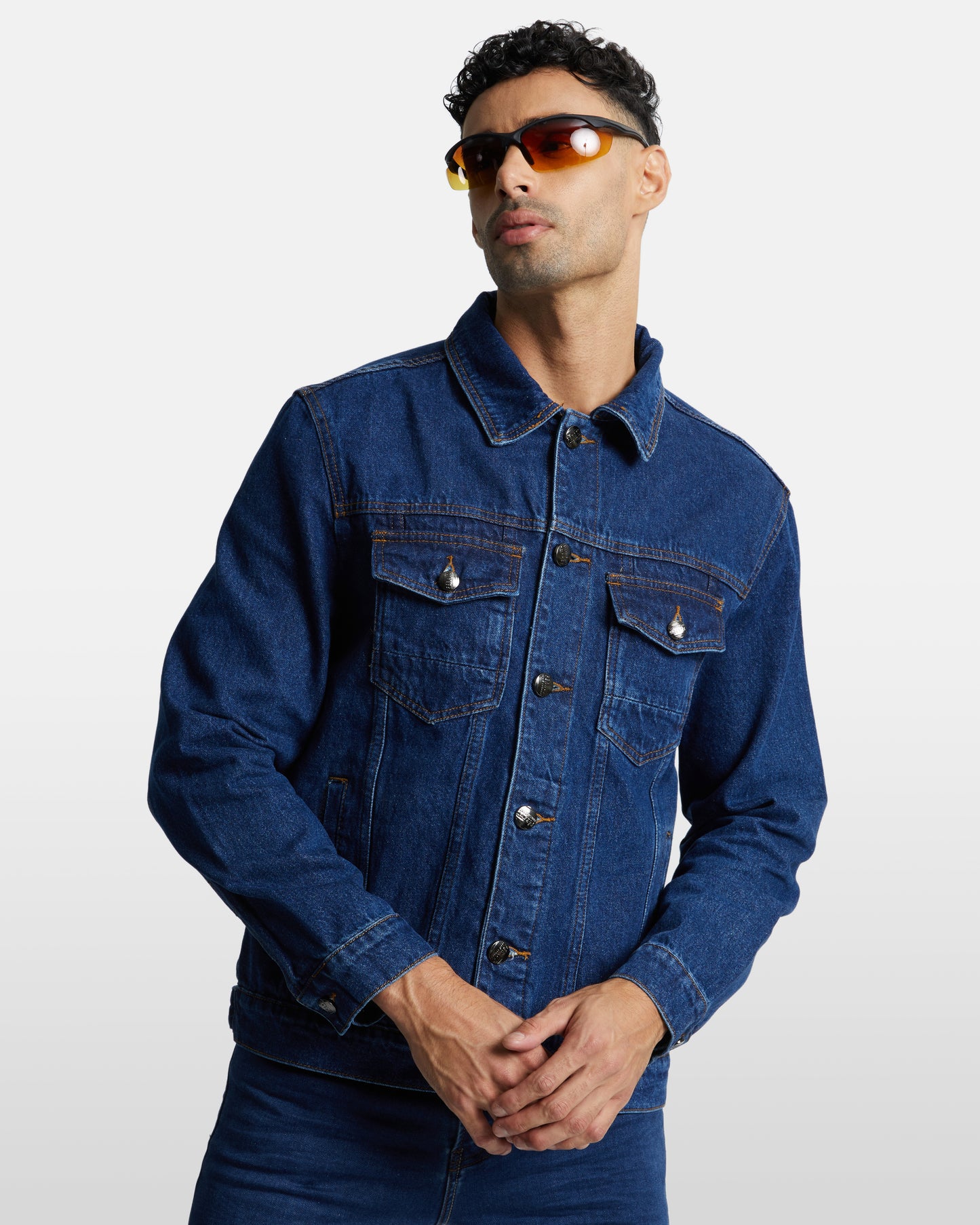 Solid Tone Denim Jacket