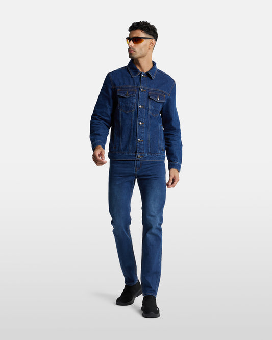 Solid Tone Denim Jacket