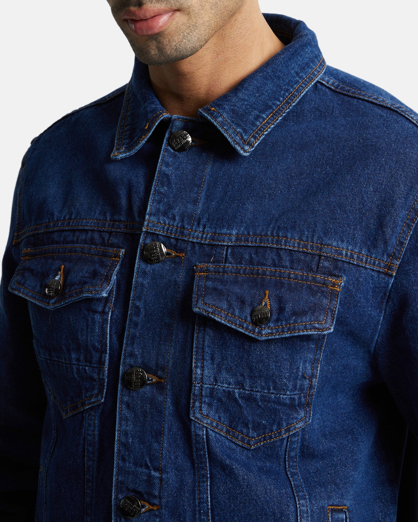 Solid Tone Denim Jacket