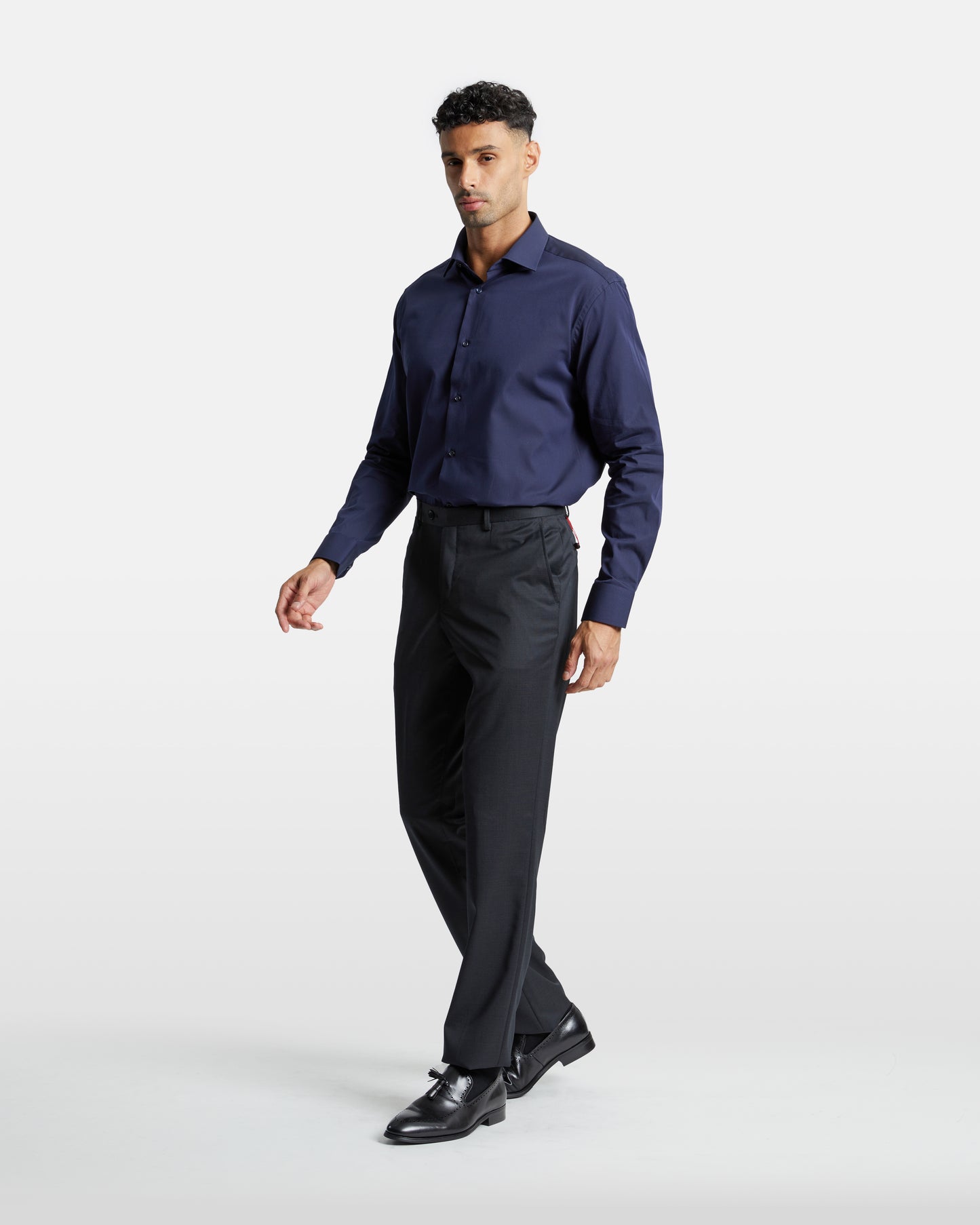 Regular Fit Solid Tone Trousers