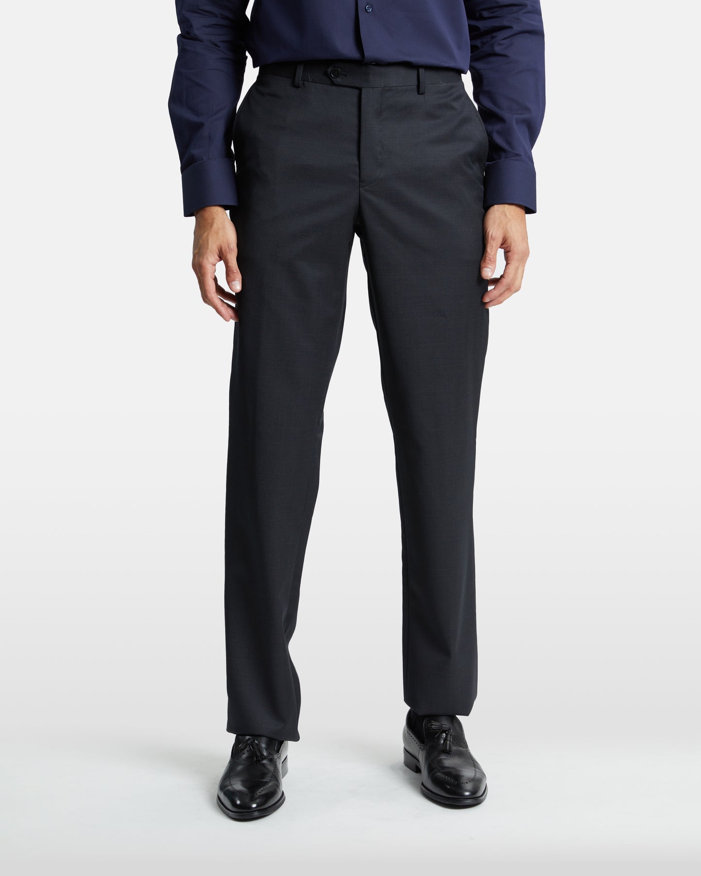 Regular Fit Solid Tone Trousers