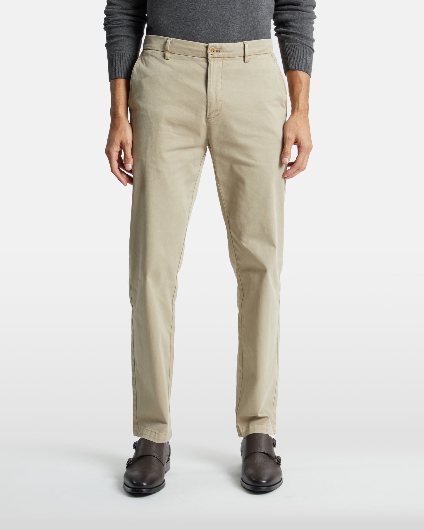 Slim Fit Subtle Dyed Chinos