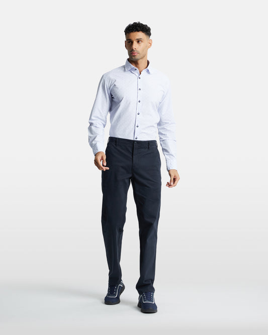 Slim Fit Solid Tone Trousers