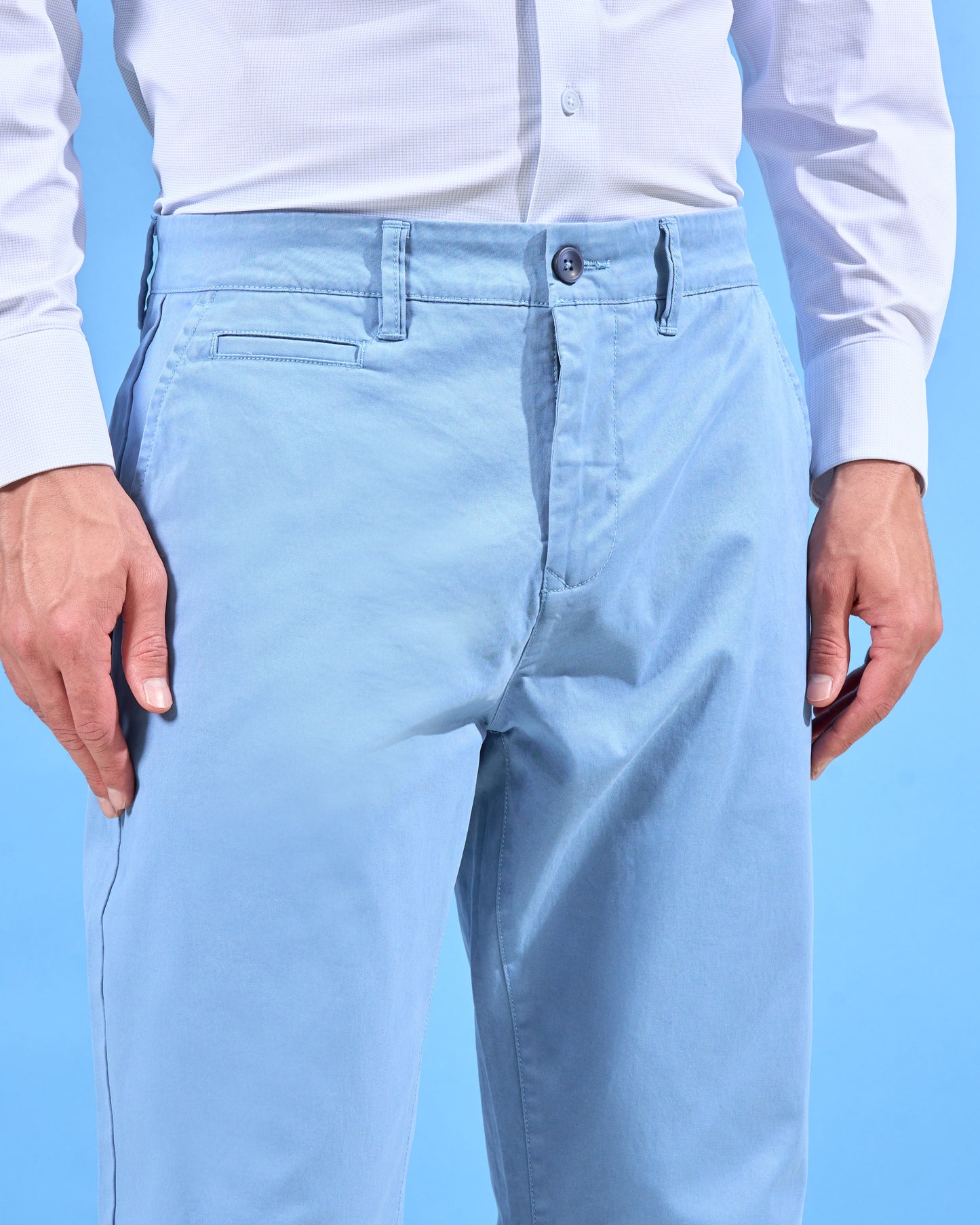 Branded Stretch Slim Fit Trousers