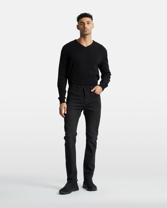 Solid Tone Slim Fit Jeans