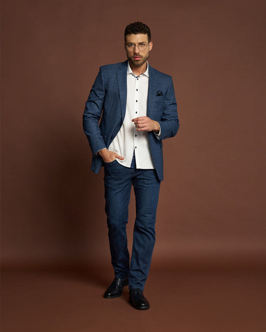 Mid-Washed Regular Fit Jeans