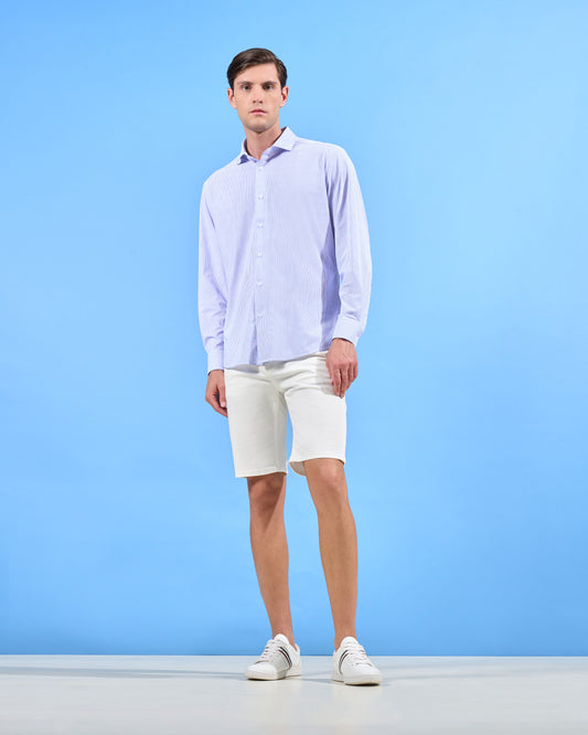 Striped Knitted Casual Shirt