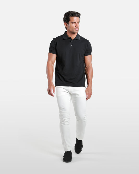 Classic Cotton Polo Shirt with Embroidery