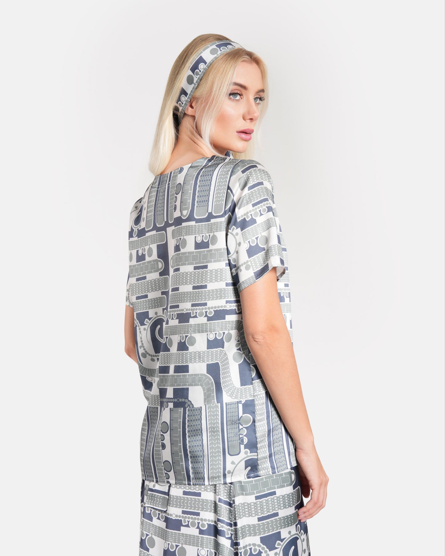 Abstract Printed Top