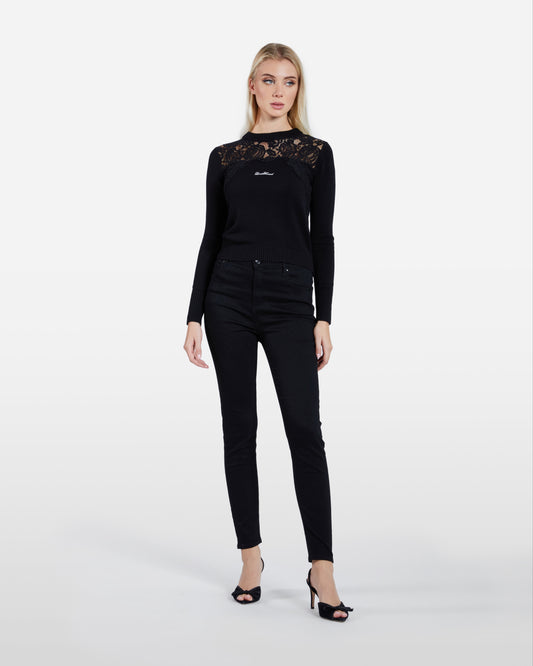 Laced Long Sleeve Top