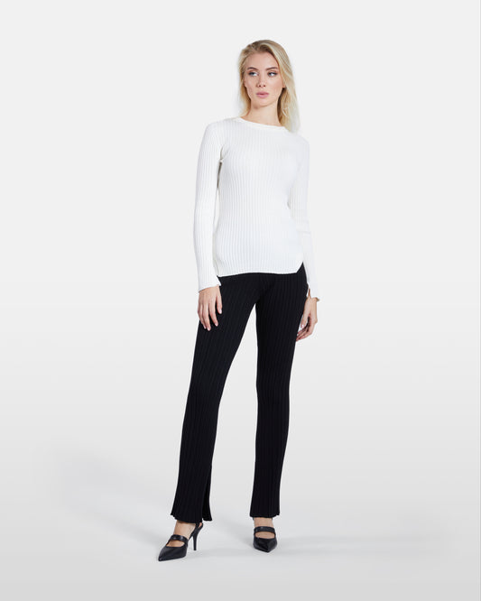 Ribbed Long Sleeve Top