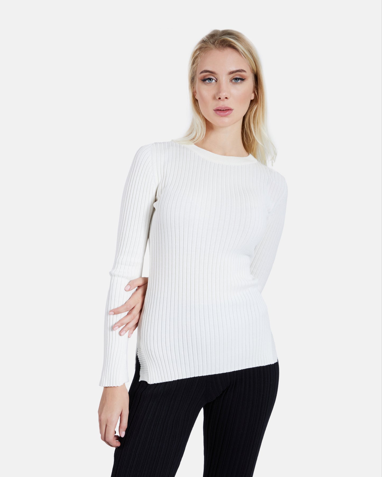 Ribbed Long Sleeve Top