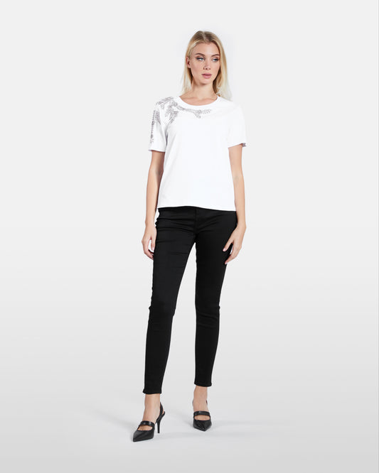 Solid Tone Skinny Jeans