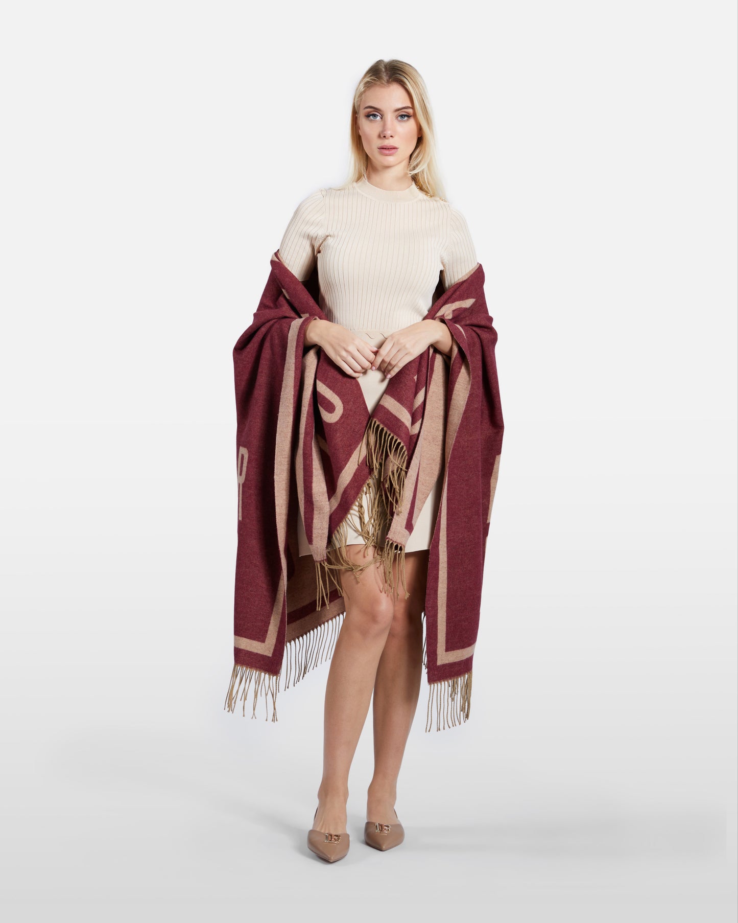 Brand Detailed Poncho