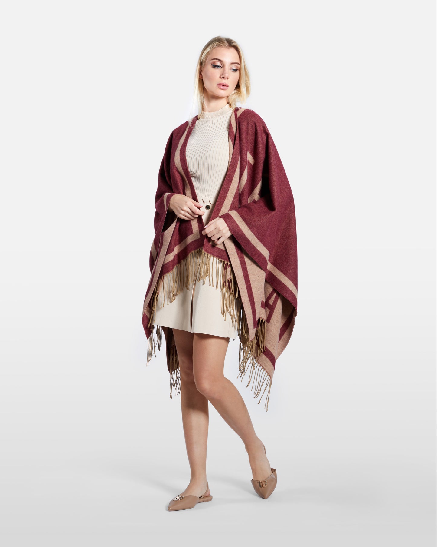 Brand Detailed Poncho