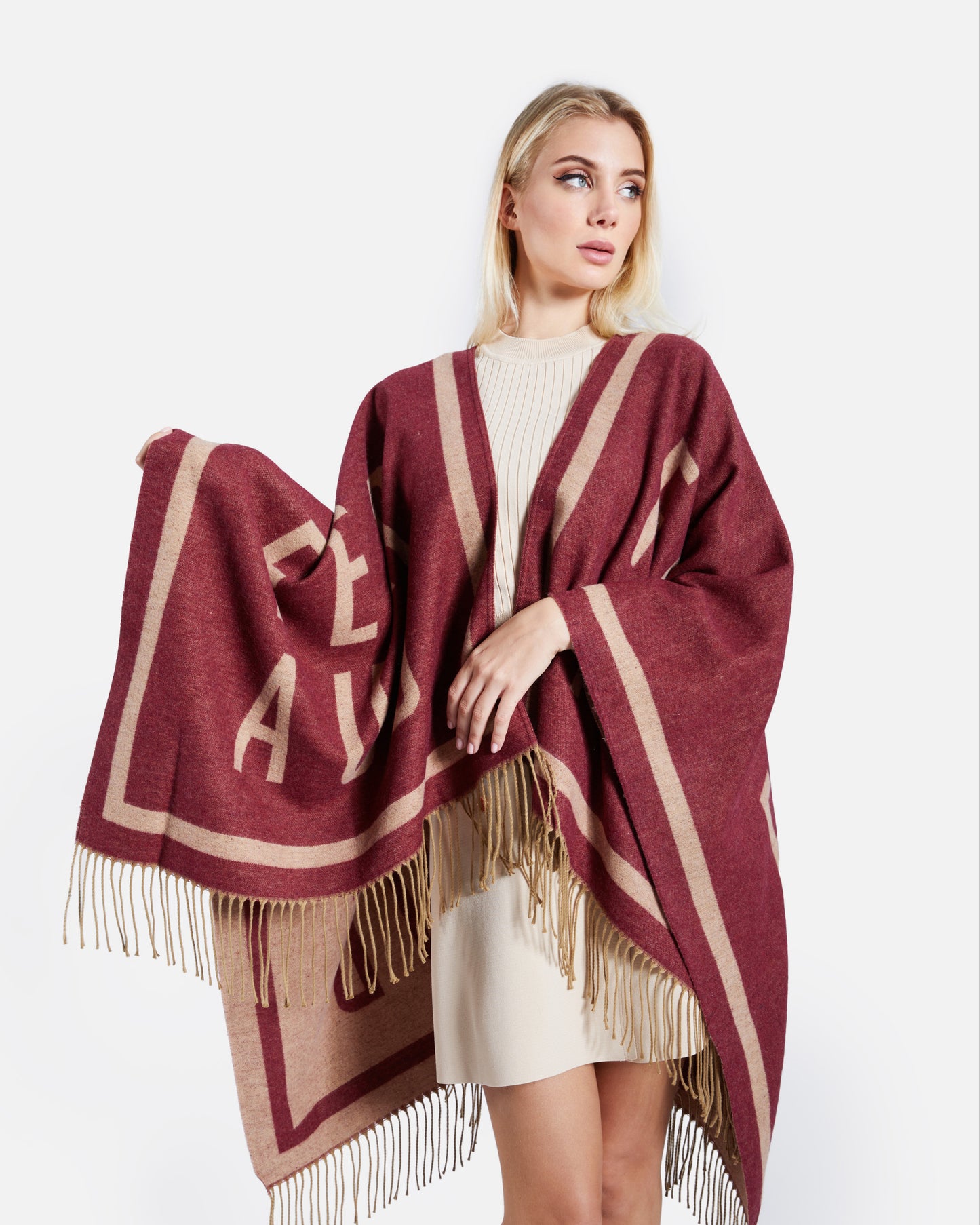 Brand Detailed Poncho