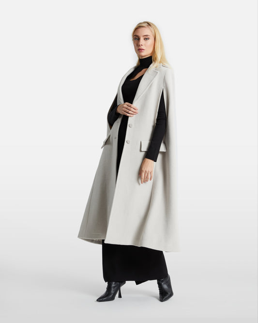 Sleeveless Longline Overcoat