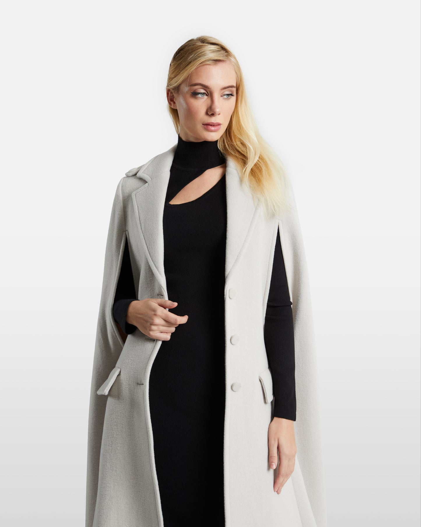Sleeveless Longline Overcoat