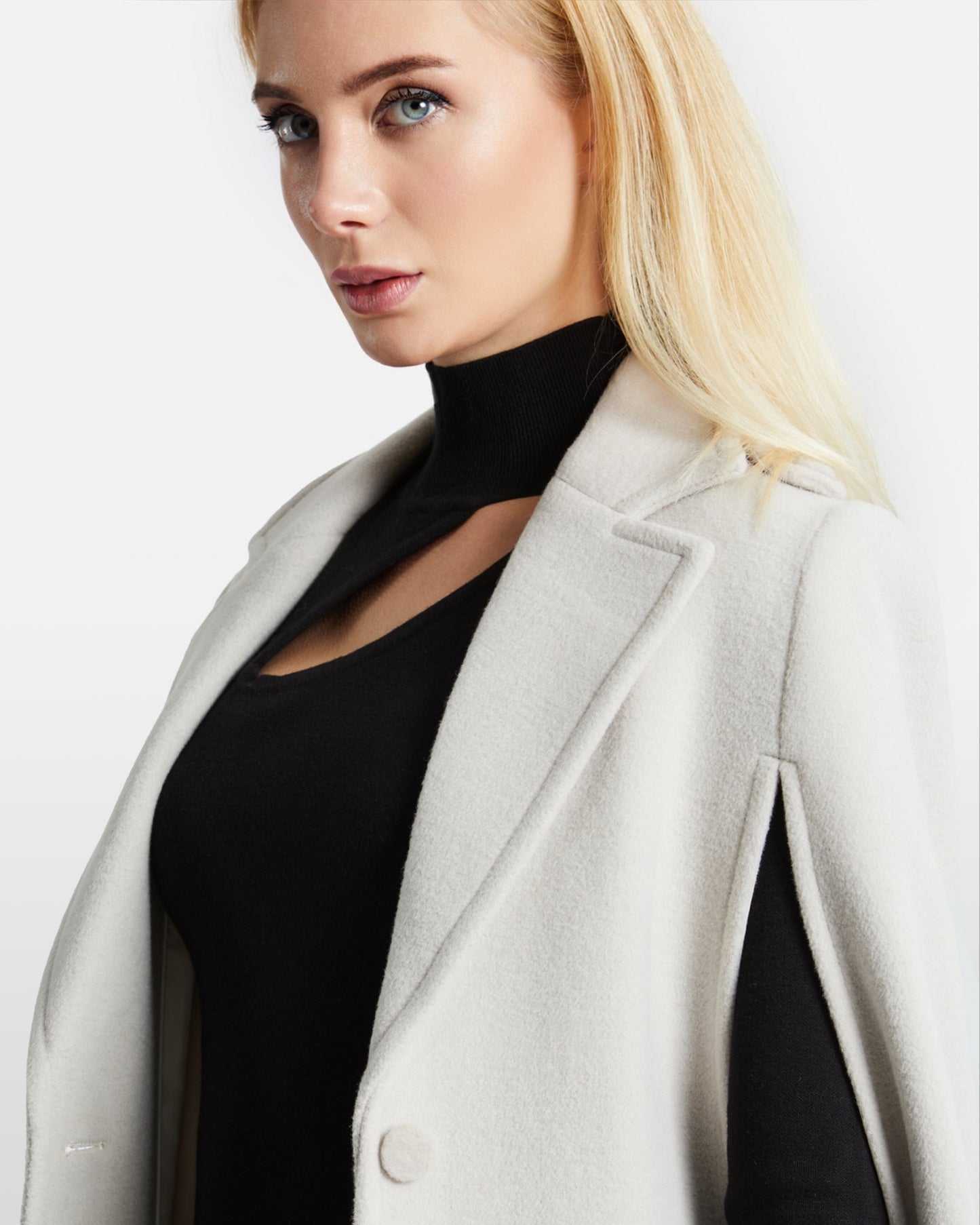 Sleeveless Longline Overcoat