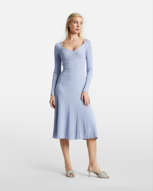 Ribbed Midi Dress