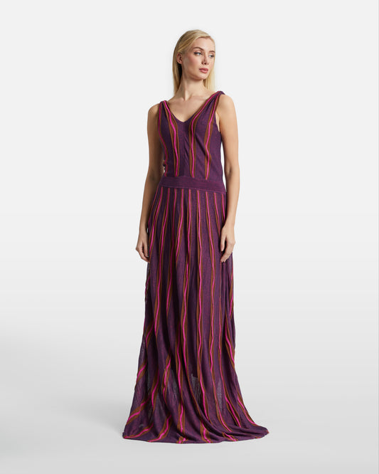 Multi Striped Knitted Dress