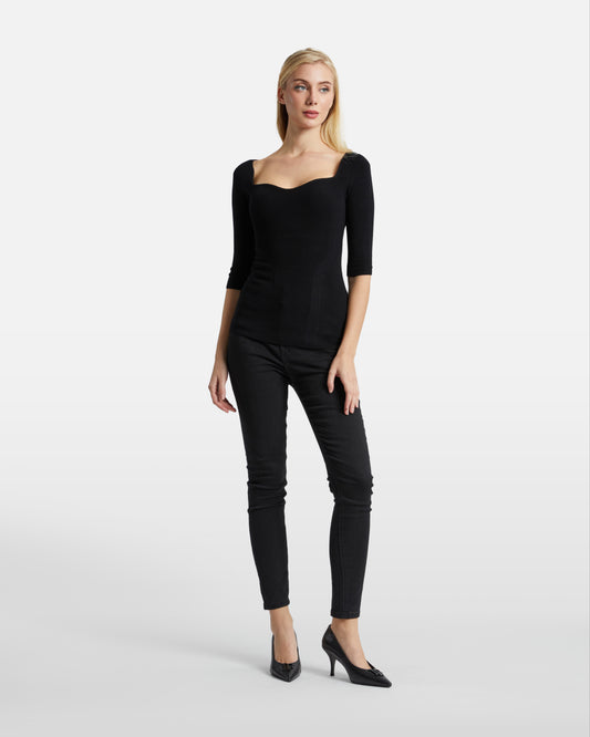 Sweetheart Neckline Top
