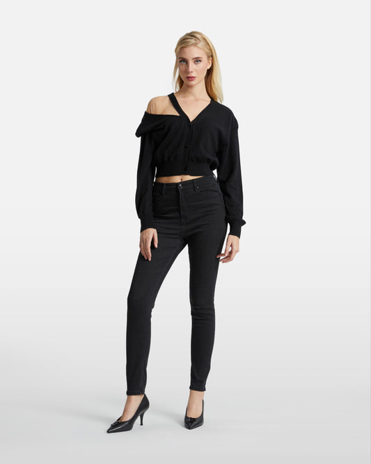 Mesh Paneled Crop Top