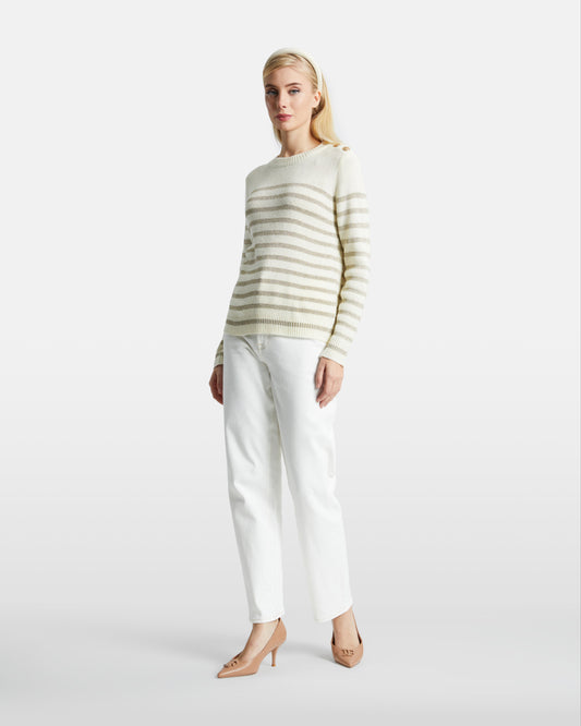 Metallic Striped Sweater