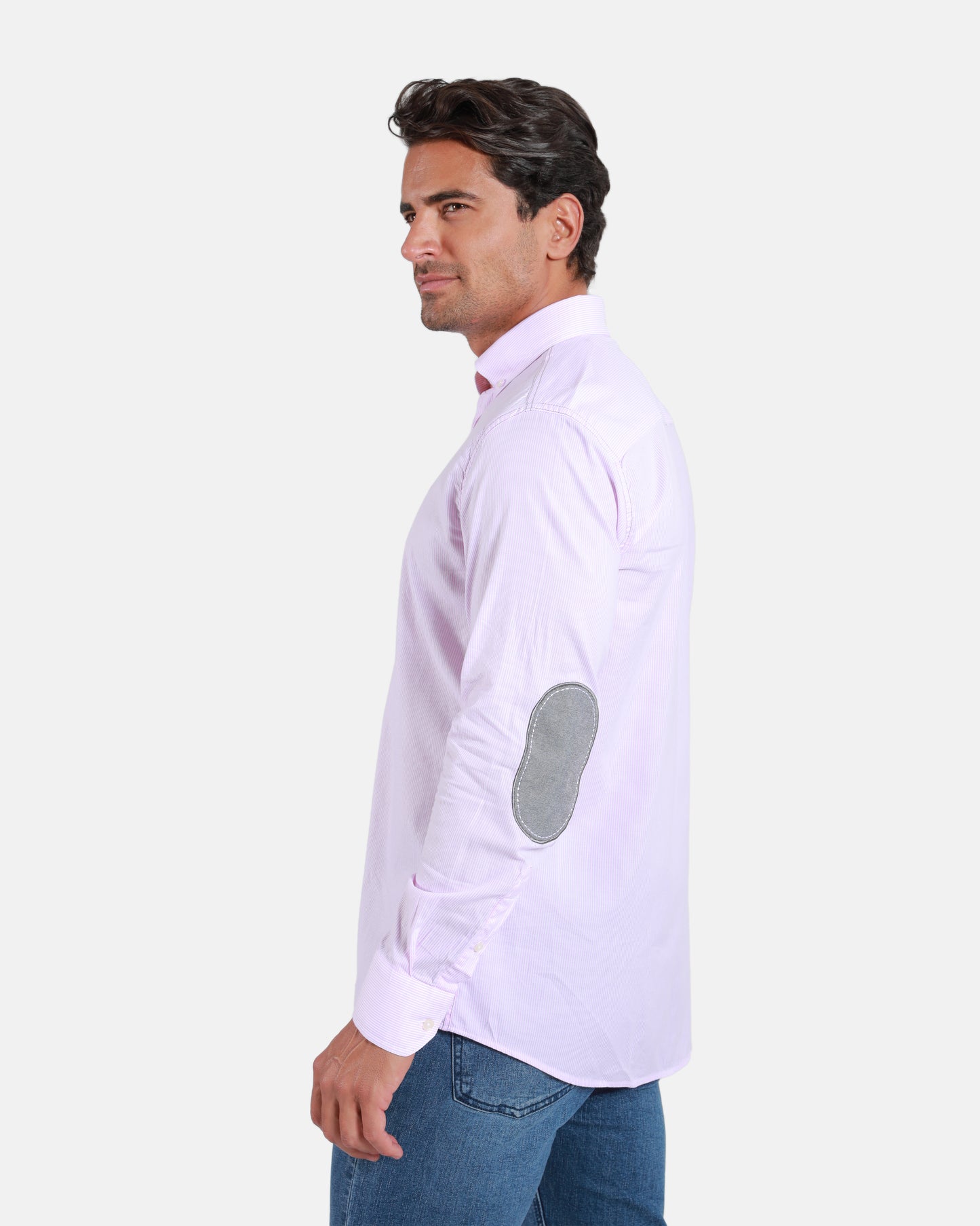 Embroidered Logo Striped Shirt
